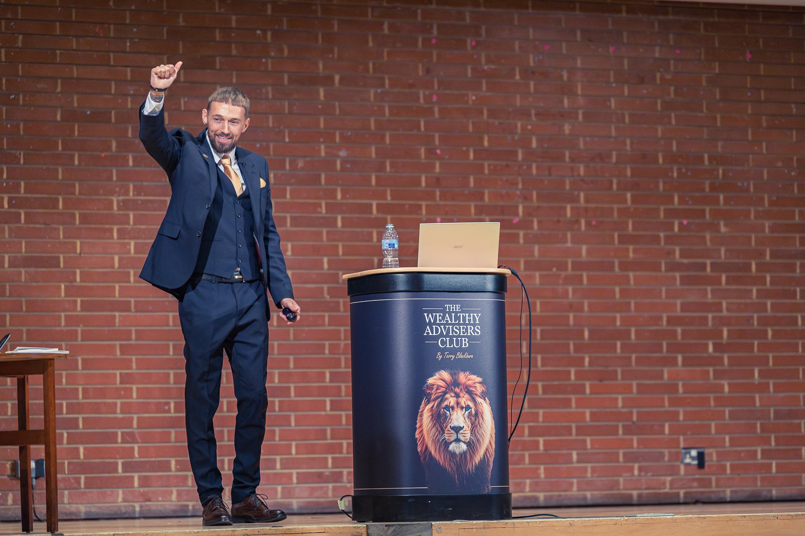 Terry Blackburn speaking at The Wealthy Advisers Club conference, Kensington 2026
